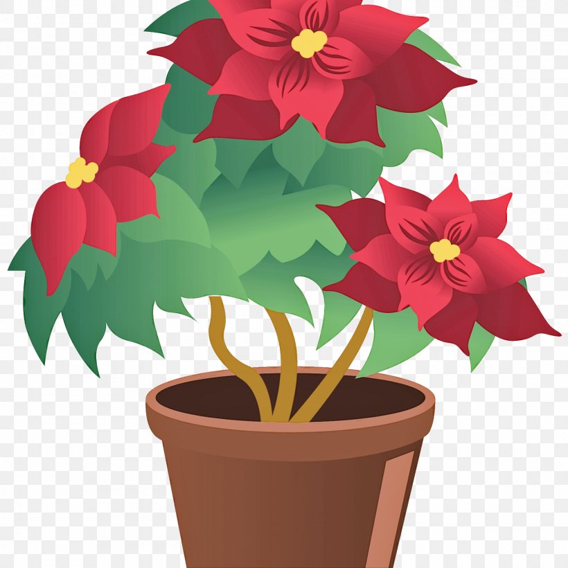 Flower Flowerpot Poinsettia Plant Clip Art, PNG, 1500x1500px, Flower, Flowering Plant, Flowerpot, Herbaceous Plant, Houseplant Download Free