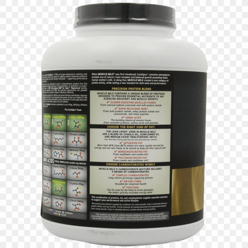 Milk Dietary Supplement Protein CytoSport Inc. Muscle, PNG, 1000x1000px, Milk, Amino Acid, Chocolate, Cytosport Inc, Dietary Supplement Download Free