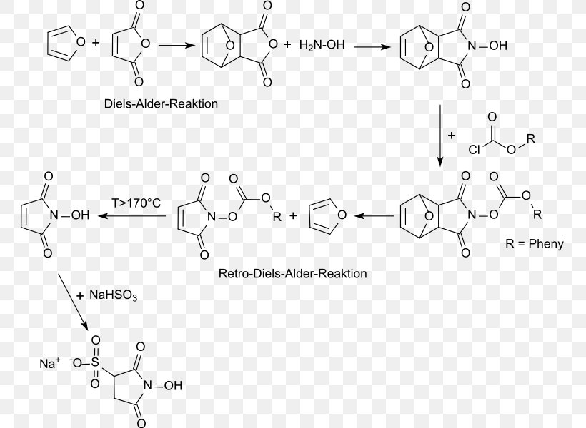 N-Hydroxysulfosuccinimide Sodium Salt N-Hydroxysuccinimide N-Hydroxymaleinimid Sodium Metabisulfite Sodium Bisulfite, PNG, 762x600px, Nhydroxysuccinimide, Area, Auto Part, Black And White, Diagram Download Free