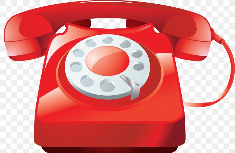 Telephone Clip Art, PNG, 2867x1864px, Telephone, Mobile Phones, Model 500 Telephone, Receiver, Red Download Free