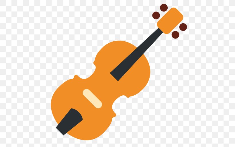 Emoji Musical Instruments Violin Fiddle, PNG, 512x512px, Watercolor, Cartoon, Flower, Frame, Heart Download Free