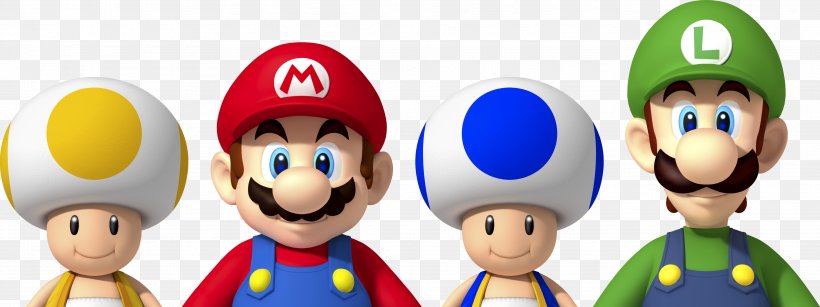 New Super Mario Bros. U New Super Mario Bros. U New Super Mario Bros. Wii, PNG, 3735x1402px, Mario Bros, Figurine, Human Behavior, Item, Mario Download Free
