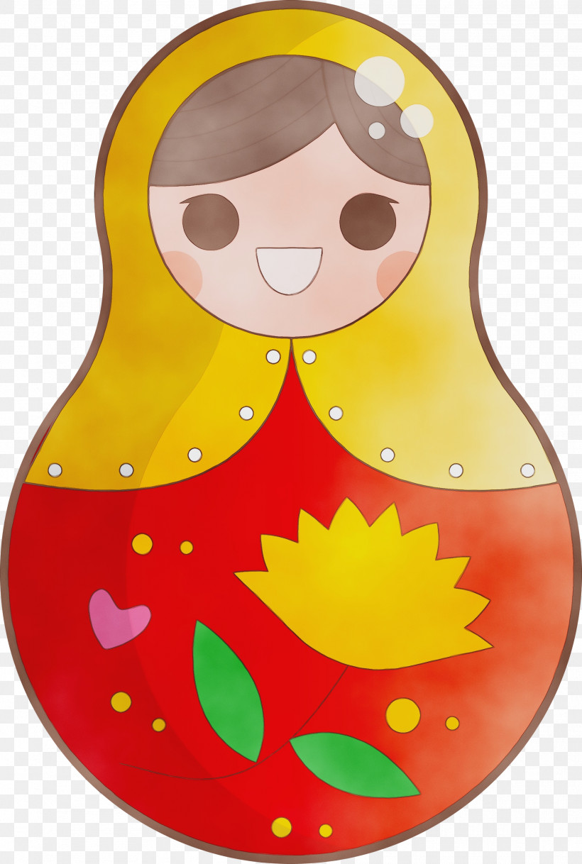 Cartoon Yellow Infant Fruit, PNG, 2019x2999px, Colorful Russian Doll, Cartoon, Fruit, Infant, Paint Download Free