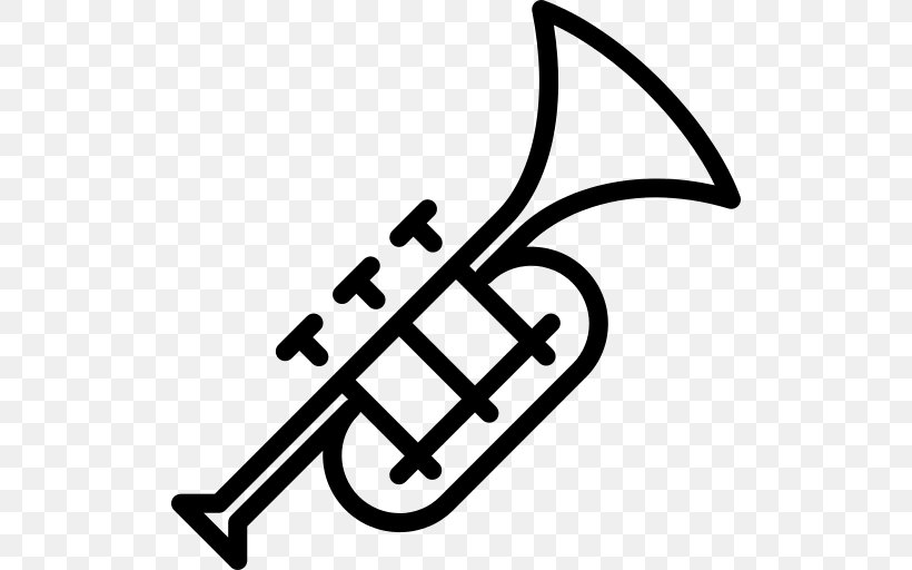 Trumpet Music, PNG, 512x512px, Trumpet, Art, Blackandwhite, Brass Instrument, Coloring Book Download Free
