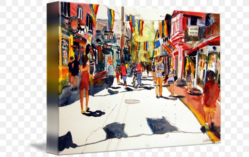 Watercolor Painting Art Landscape Painting Street Painting, PNG, 650x517px, Painting, Abstract Art, Art, Collage, Commercial Street Download Free