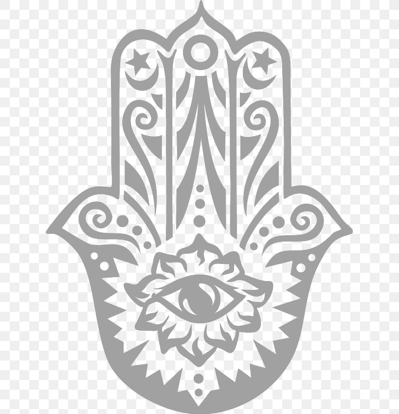 Hamsa Amulet Wall Decal Clip Art Illustration, PNG, 631x850px, Watercolor, Cartoon, Flower, Frame, Heart Download Free