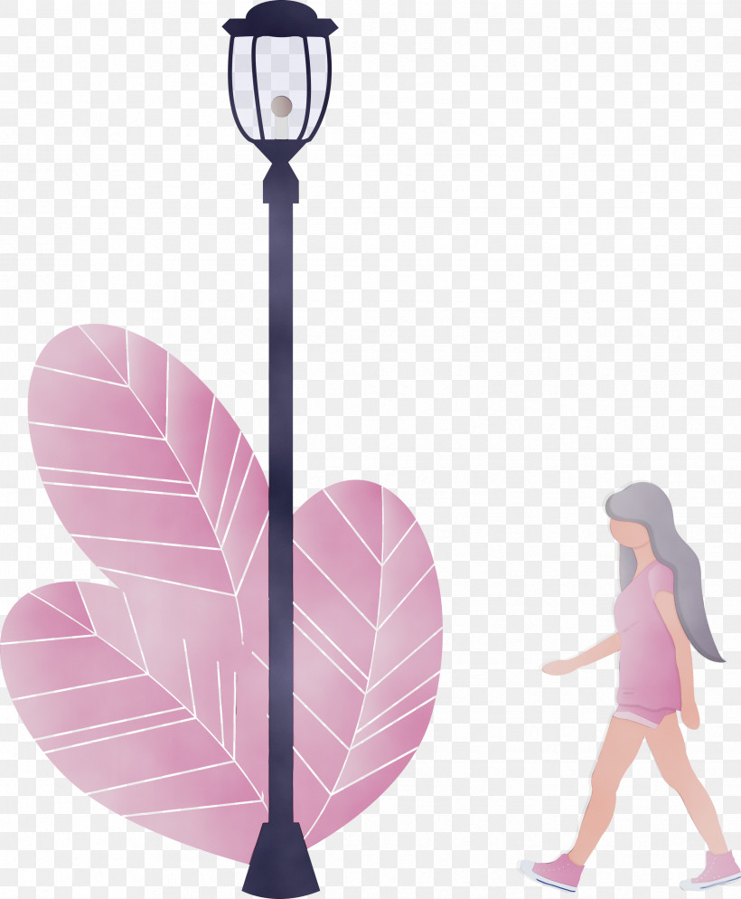 Street Light, PNG, 2474x3000px, Street Light, Girl, Leaf, Paint, Pink Download Free