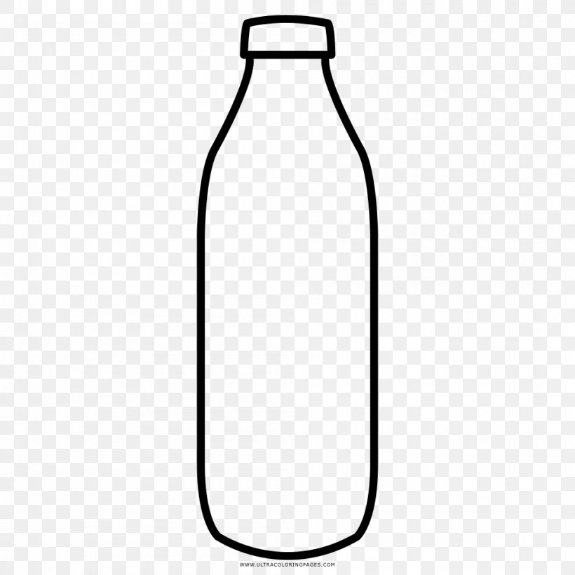 Water Bottles Glass Bottle, PNG, 1000x1000px, Water Bottles, Area, Black And White, Bottle, Drinkware Download Free