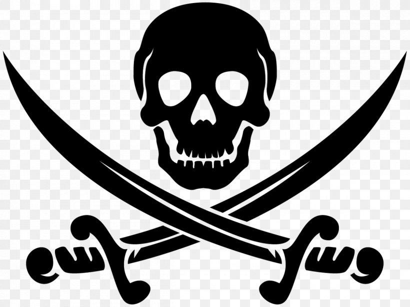 Piracy Jolly Roger Clip Art, PNG, 1200x901px, Piracy, Black And White, Brand, Calico Jack, Human Skull Symbolism Download Free