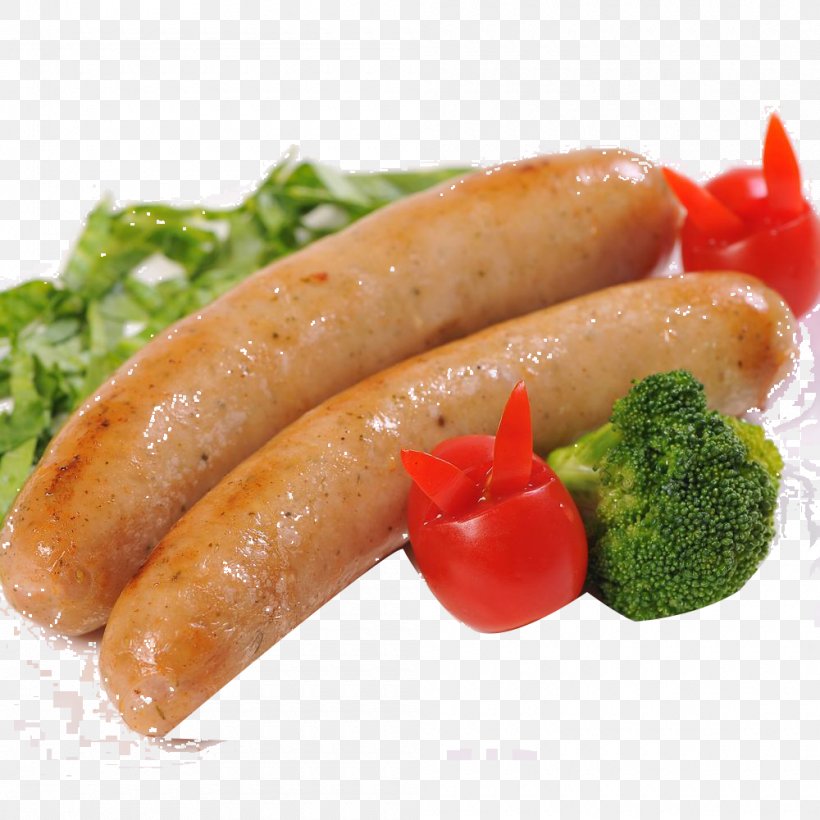 Sausage Hot Dog Bratwurst Ham Frankfurter Wxfcrstchen, PNG, 1000x1000px, Sausage, Animal Source Foods, Bockwurst, Boudin, Bratwurst Download Free