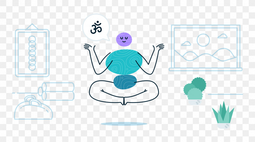 Meditating, PNG, 2500x1398px, Meditating, Behavior, Cartoon, Diagram, Line Download Free