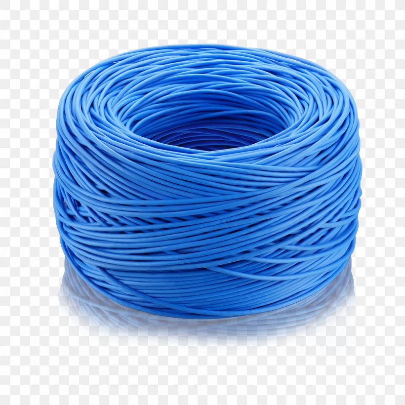 Category 5 Cable Network Cables Electrical Cable Twisted Pair Internet, PNG, 1000x1000px, Category 5 Cable, Blue, Category 3 Cable, Computer Network, Electric Blue Download Free