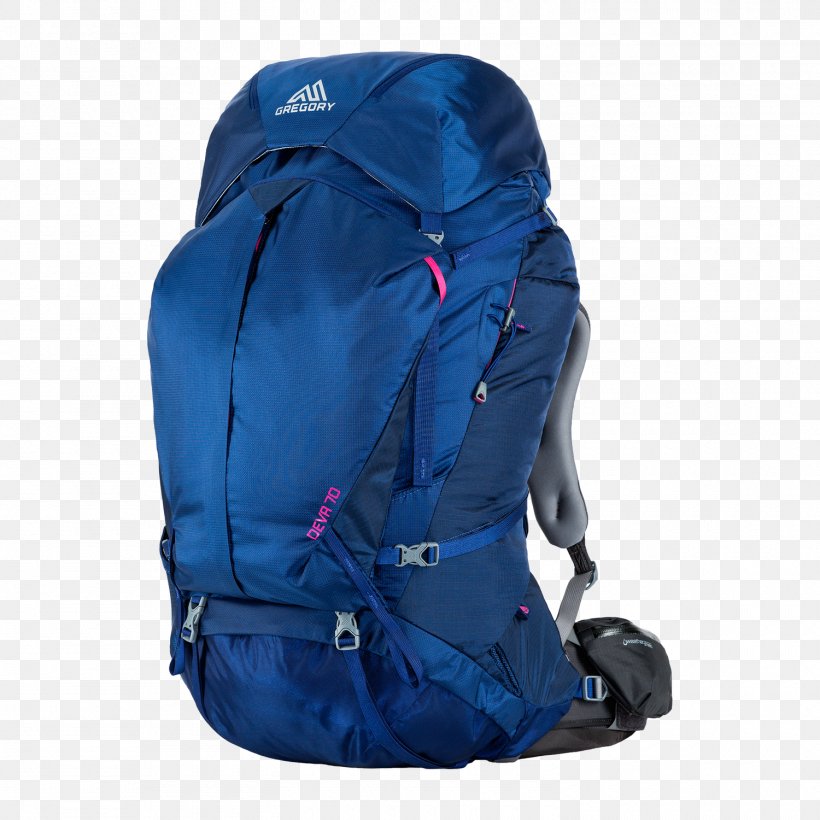 Backpacking Gregory Deva 60 Hiking Gregory Mountain Products, LLC, PNG, 1500x1500px, Backpack, Adventure Travel, Backpacking, Bag, Blue Download Free