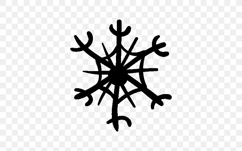 Snowflake Icon Design, PNG, 512x512px, Snowflake, Black And White, Christmas, Computer Program, Crystal Download Free