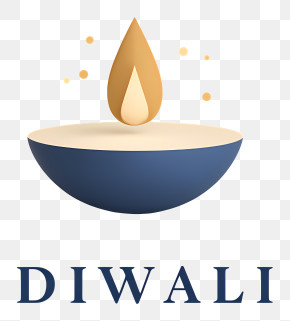 Diwali - Diwali Minimal Oil Lamp Logo PNG