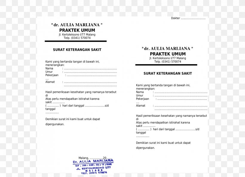 Document Physician Dr. Dimas Aulia. W, SKed. Letter, PNG, 2339x1694px, Document, Area, Brand, House, Income Download Free