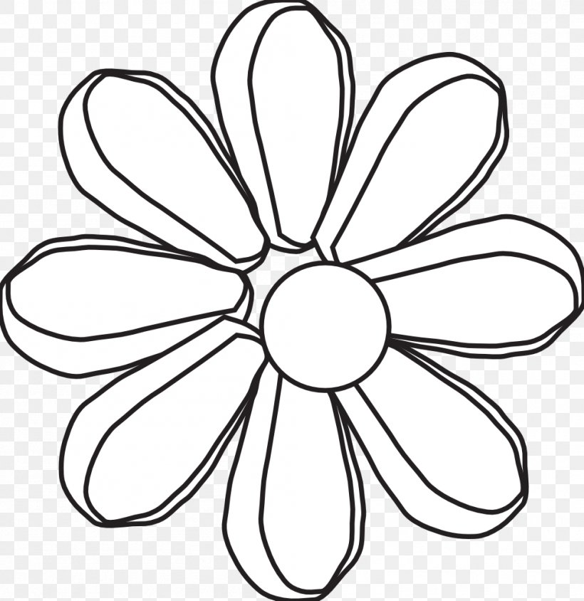 Clip Art Black And White Petal Flower Monochrome Photography, PNG, 999x1029px, Black And White, Area, Artwork, Black, Cut Flowers Download Free