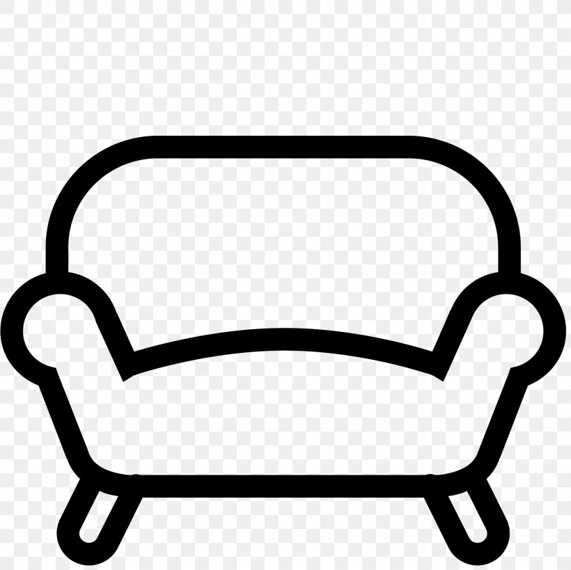 Icon Design Furniture Couch, PNG, 1600x1600px, Icon Design, Apartment, Black And White, Couch, Furniture Download Free
