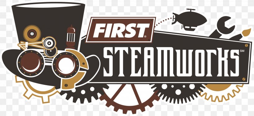FIRST Steamworks FIRST Championship 2017 FIRST Robotics Competition FIRST Power Up FIRST Stronghold, PNG, 3187x1462px, First Steamworks, Aerial Assist, Brand, First Championship, First Overdrive Download Free