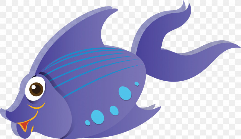 Fish Purple Cartoon Fish Tail, PNG, 3000x1727px, Fish, Blue Whale, Cartoon, Electric Blue, Fin Download Free