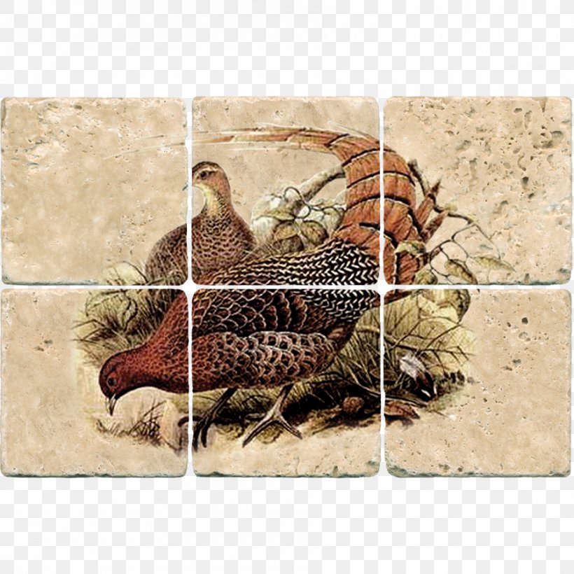 Mural Tile Work Of Art Rooster Fruit, PNG, 900x900px, Mural, Fauna, Fruit, Galliformes, Pheasant Download Free