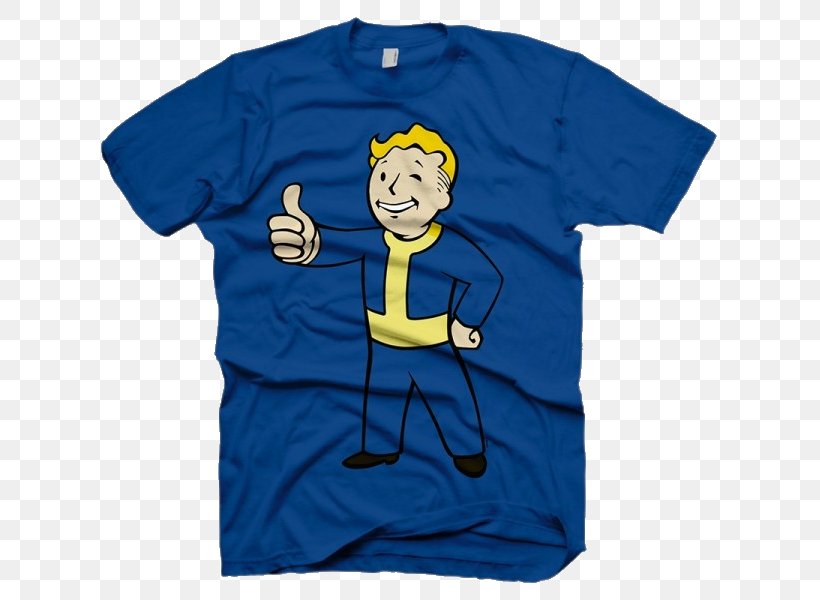 T-shirt Fallout 4: Nuka-World Clothing Hoodie, PNG, 645x600px, Tshirt, Active Shirt, Blue, Brand, Clothing Download Free