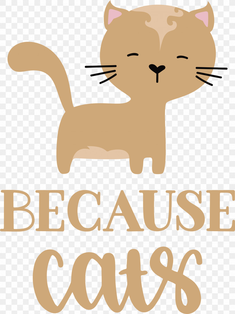 Because Cats, PNG, 2251x2999px, Cat, Cartoon, Dog, Kitten, Logo Download Free