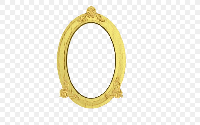 Mirror Oval Brass Fashion Accessory Metal, PNG, 512x512px, Watercolor, Brass, Fashion Accessory, Jewellery, Locket Download Free