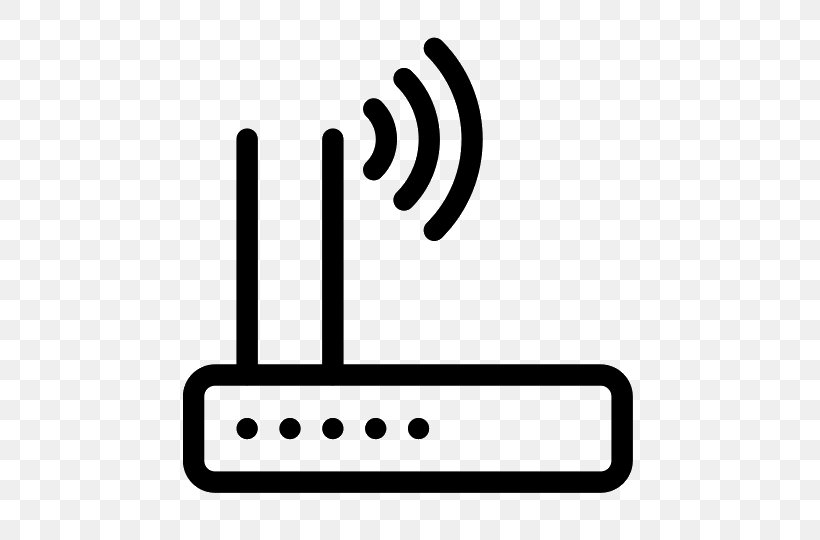 Wireless Router Wi-Fi Wireless LAN, PNG, 540x540px, Wireless Router, Area, Black And White, Brand, Cisco Systems Download Free