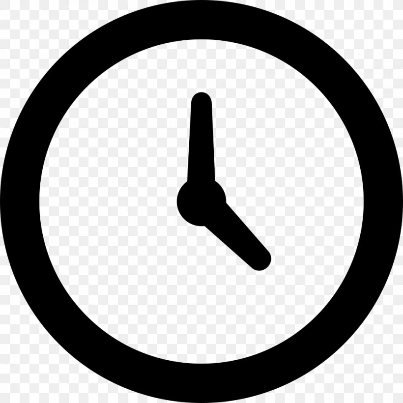 Alarm Clocks Timer Clip Art, PNG, 980x980px, Clock, Alarm Clocks, Black And White, Digital Clock, Stopwatch Download Free