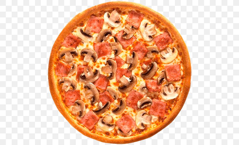 Pizza Delivery Ham Sushi, PNG, 500x500px, Pizza, American Food, Animal Source Foods, California Style Pizza, Cheese Download Free