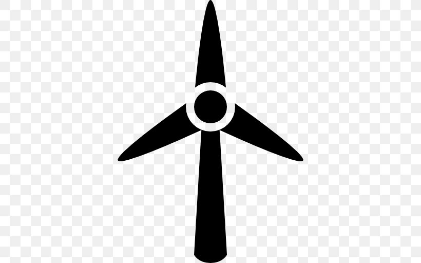 Wind Farm Wind Turbine Wind Power Windmill, PNG, 512x512px, Wind Farm, Black And White, Energy, Energy Development, Machine Download Free