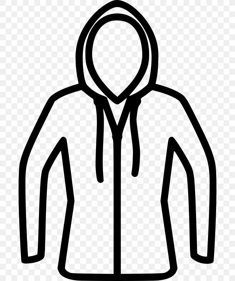 Hoodie Clothing Jacket Clip Art Suit, PNG, 692x980px, Hoodie, Area, Artwork, Black, Black And White Download Free