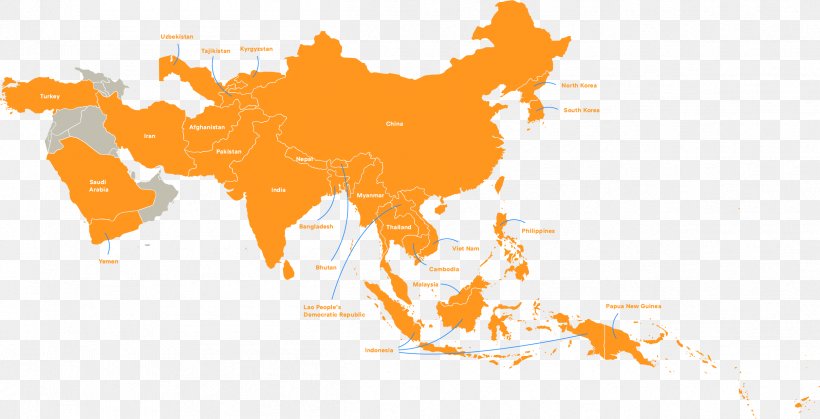 Asia World Map Blank Map, PNG, 2416x1236px, Asia, Art, Blank Map, Continent, Geography Download Free