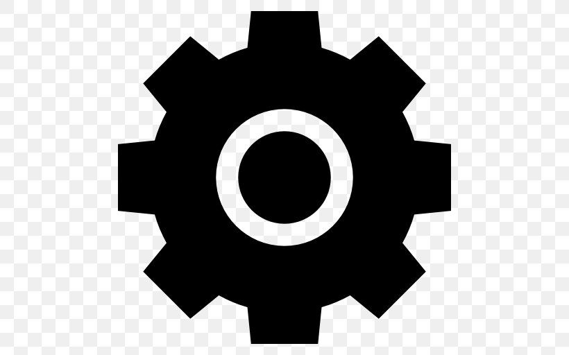 Gear, PNG, 512x512px, Gear, Black And White, Icon Design, Logo, Royaltyfree Download Free