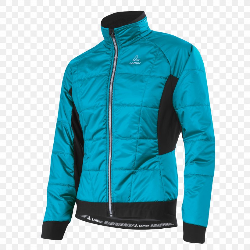 Jacket Hoodie PrimaLoft Windbreaker Polar Fleece, PNG, 1500x1500px, Jacket, Cobalt Blue, Collar, Electric Blue, Hood Download Free