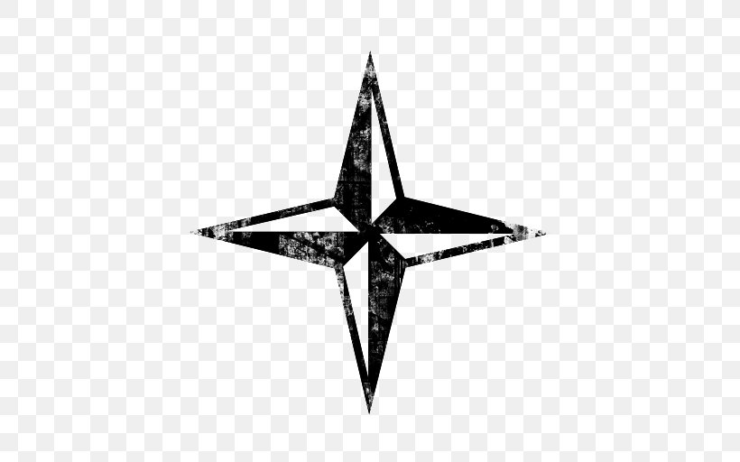 Nautical Star Polaris Clip Art, PNG, 512x512px, Star, Black And White, Fotolia, Monochrome, Nautical Star Download Free