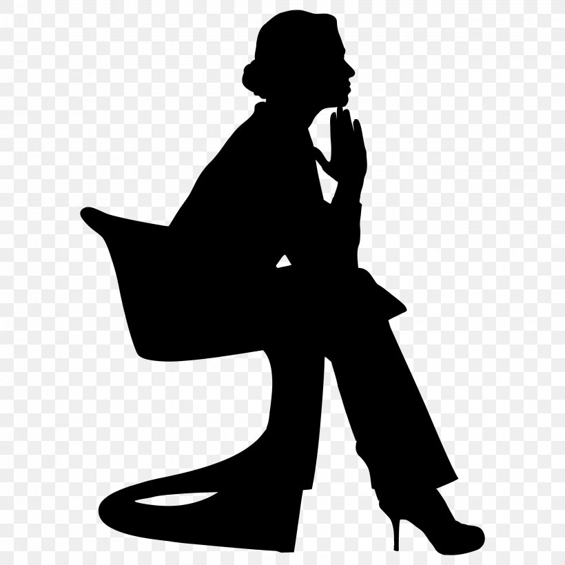 Silhouette Sitting Photography, PNG, 2480x2480px, Silhouette, Asento, Black, Black And White, Chair Download Free