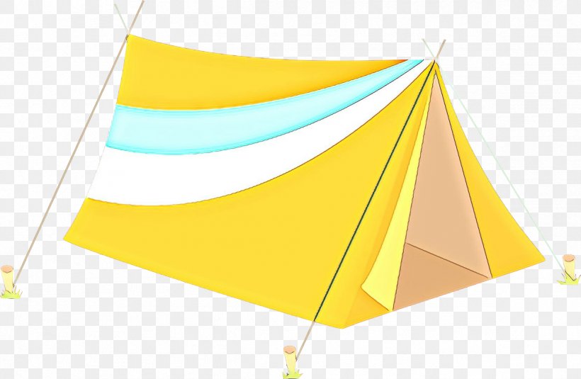 Angle Line Product Design Tent, PNG, 2376x1552px, Tent, Shade, Triangle, Yellow Download Free