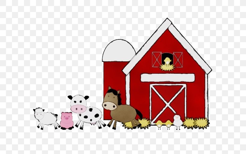 Cartoon Shed Barn Chicken Coop House, PNG, 600x512px, Watercolor, Barn, Cartoon, Chicken Coop, House Download Free