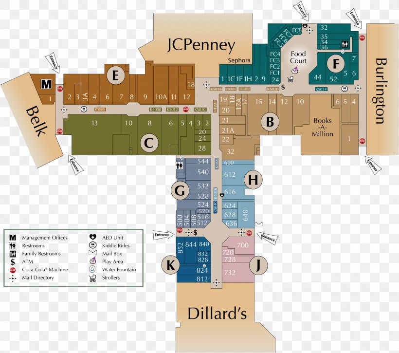 Northwoods Mall Northlake Mall Shopping Centre Northwoods Boulevard The Mall In Columbia, PNG, 2880x2547px, Northwoods Mall, Area, Diagram, Floor Plan, House Download Free