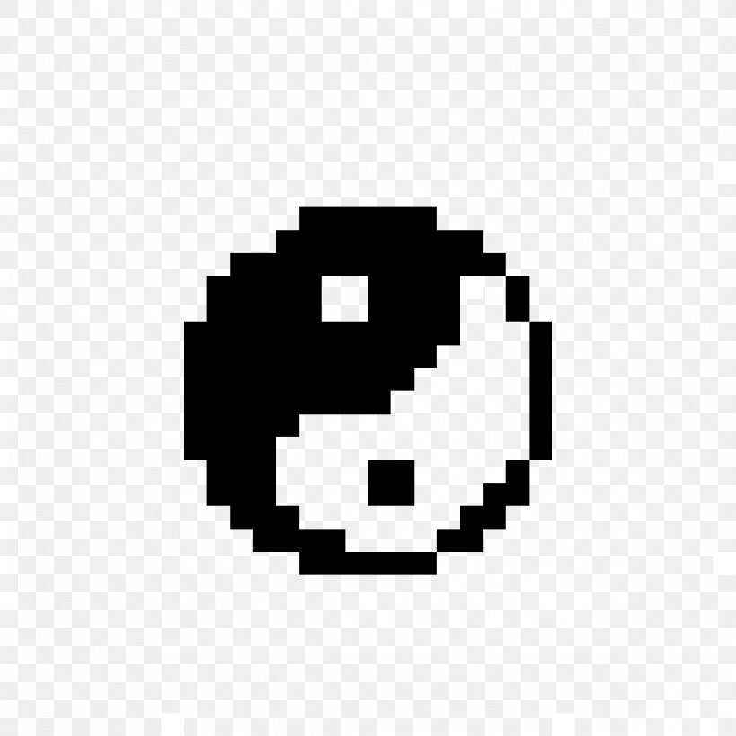 Pixel Art Minecraft Yin And Yang, PNG, 1184x1184px, Pixel Art, Art, Black, Black And White, Brand Download Free