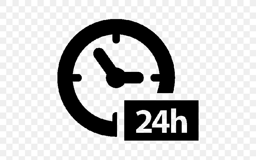 Symbol 24-hour Clock, PNG, 512x512px, 24hour Clock, Symbol, Area, Black And White, Brand Download Free