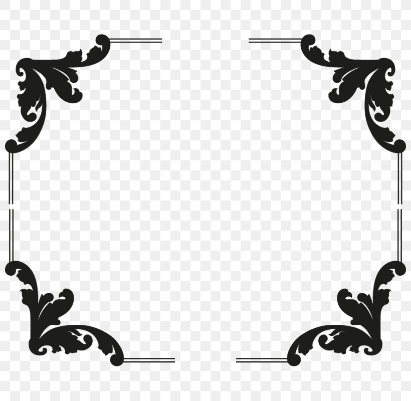 Picture Frames Photography Sticker Text, PNG, 800x800px, Picture Frames, Baroque, Bathroom, Black, Black And White Download Free