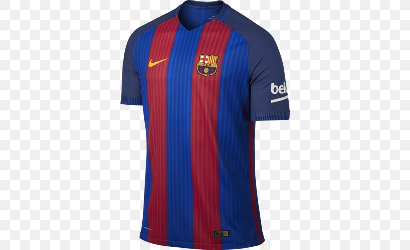 2015–16 FC Barcelona Season T-shirt UEFA Champions League Jersey, PNG, 500x500px, 2017, Fc Barcelona, Active Shirt, Blue, Clothing Download Free