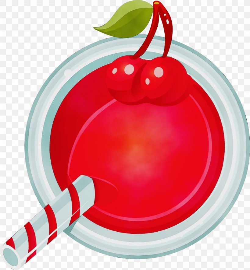 Watercolor Holiday, PNG, 2000x2164px, Watercolor, Cherries, Christmas Ornament, Cocktail, Drink Download Free