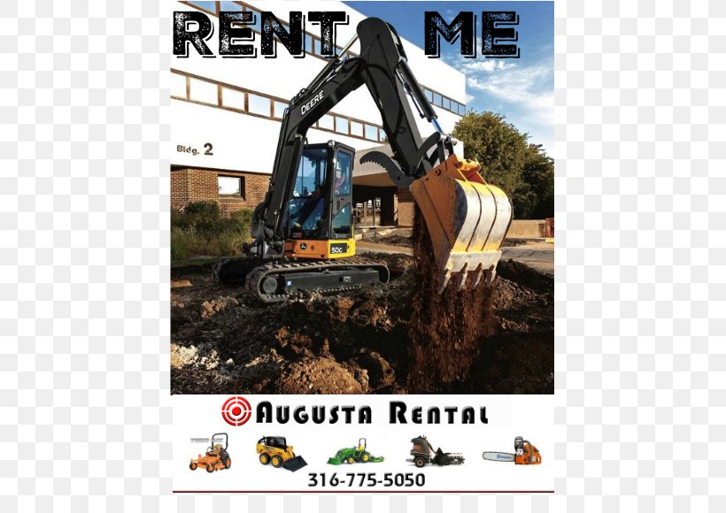 Heavy Machinery Augusta Rental Inc Excavator Motor Vehicle Tractor, PNG, 564x580px, Heavy Machinery, Architectural Engineering, Automotive Tire, Brand, Concrete Download Free