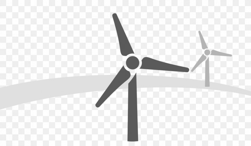 Wind Farm Wind Turbine Energy Propeller, PNG, 942x550px, Wind Farm, Black, Black And White, Energy, Machine Download Free