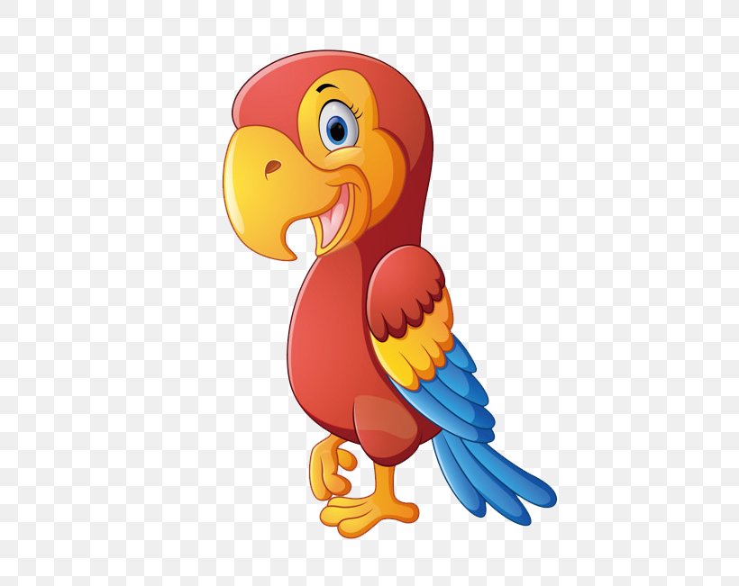 Parrot Bird Vector Graphics Stock Illustration Clip Art, PNG, 650x651px, Parrot, Beak, Bird, Cartoon, Ducks Geese And Swans Download Free