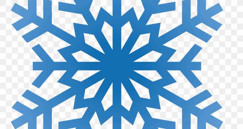 Snowflake Clip Art, PNG, 980x523px, Snowflake, Area, Blue, Document, Electric Blue Download Free